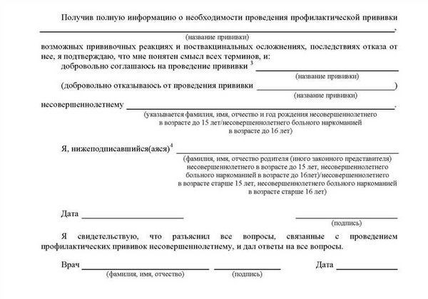 Отказ от прививок на законных основаниях: обзор и права человека